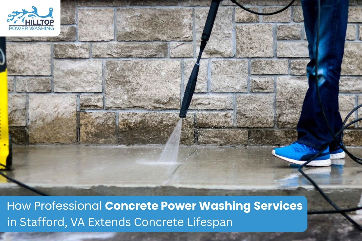 Concrete Power Washing Services in Stafford